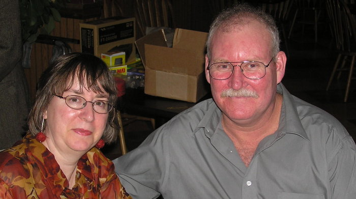 Rose Rushbrooke and David Mullins - K4ARP of Aldie, VA. Photographed by Denny Boehler - KF4TJI of Leesburg, VA.