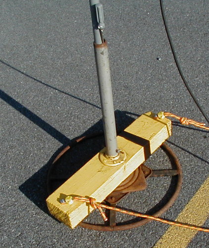 Portable VHF+ Antenna Base and Rotor. Photo by Norm Styer - AI2C of Clarkes Gap, VA.