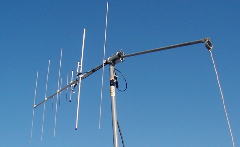 5-Element 2 and 5-element yagi antennas - 2 and 440. Photo by Norm Styer - AI2C of  Clarkes Gap, VA.