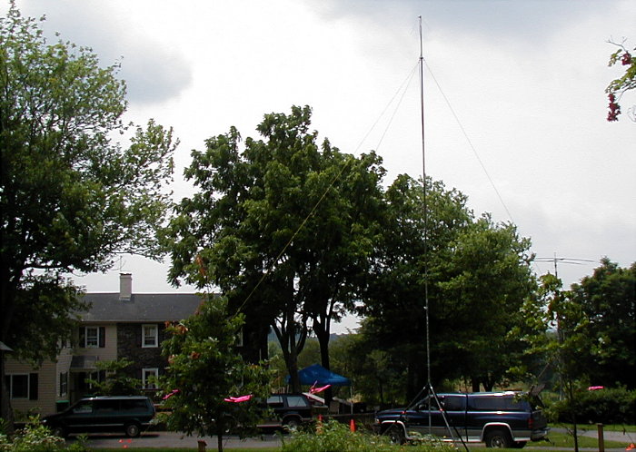 This is Dave Putman's 2-Meter APRS Antenna System. Photograph by Norm Styer - AI2C of Clarkes Gap, VA.