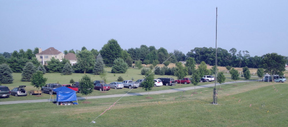 Station #2 of Jay - KI4TXP and Rick - AI1V on 40 & 75-Meters Fone. Photograph by John Westerman - WB5ODJ of Lovetsville, Virginia.