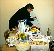 BA Buchholz sets up for a wonderful set of meals. Photograph by Norm Styer - AI2C of Clarkes Gap, Virginia.