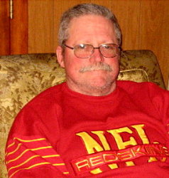 Close up photograph of Tom Garasic - NA4MA in the 'Ready Chair.' Photograph by Gary Quinn - NC4S of Lovettsville, Virginia.