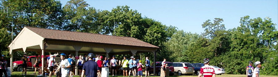 Hamilton Rest Stop is visited by over half the riders. Photograph by Norm Styer - AI2C de Clarkes Gap, VA.