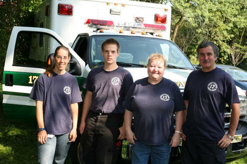 The Hamilton Rescue Squad. Photograph by Peter Klosky for the Reston Bicycle Club