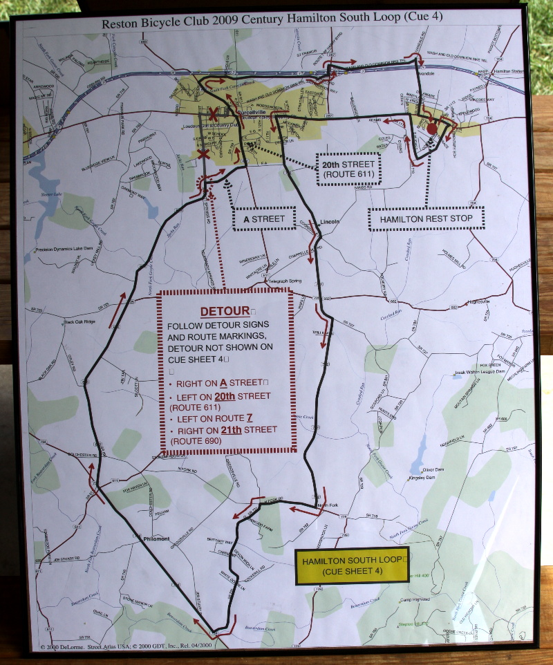 The Hamilton South Loop Map. Photograph by Norm Styer - AI2C de Clarkes Gap, Virginia.