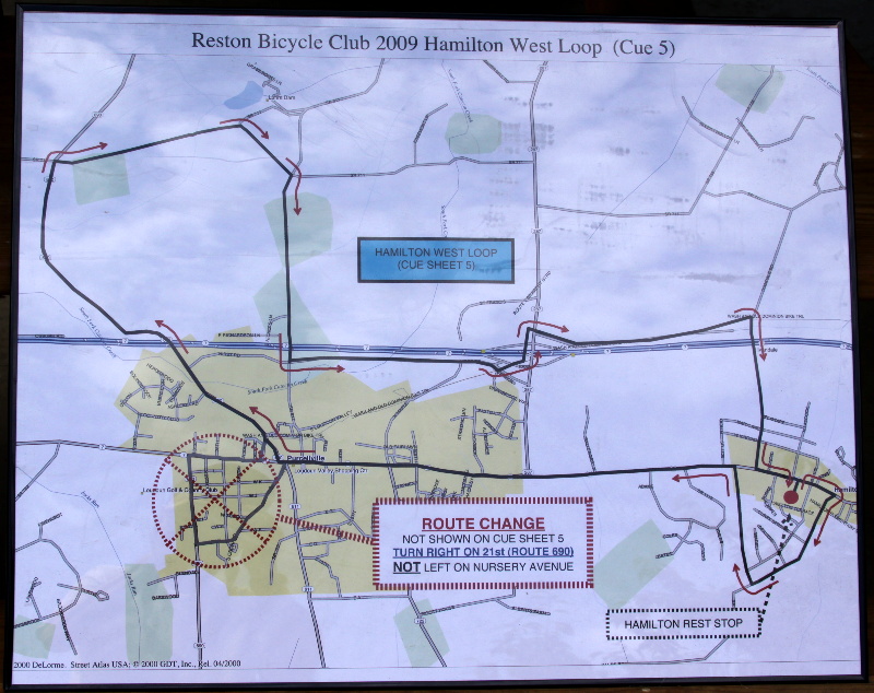 The Hamilton West Loop Map. Photograph by Norm Styer - AI2C de Clarkes Gap, Virginia.