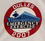 Dulles International Airport Emergency Exercise 2007 Logo. Photograph by Norm Styer - AI2C de Clarkes Gap, VA.