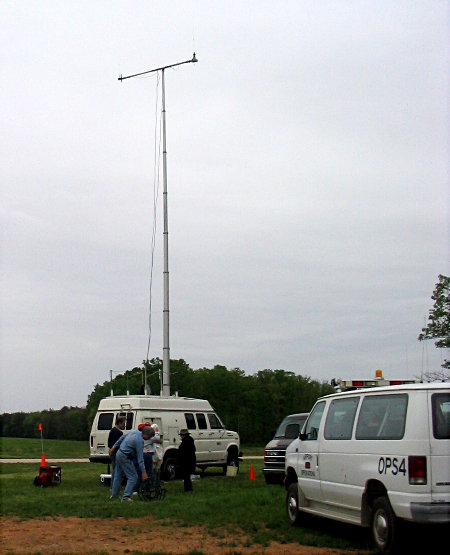 The second communications van provided by AMRAD and Frank Gentges - K0BRA. Photograph by Tom Dawson - WB3AKD.