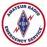 The LOGO of the Amateur Radio Emergency Service - An organization of the American Radio Relay League.